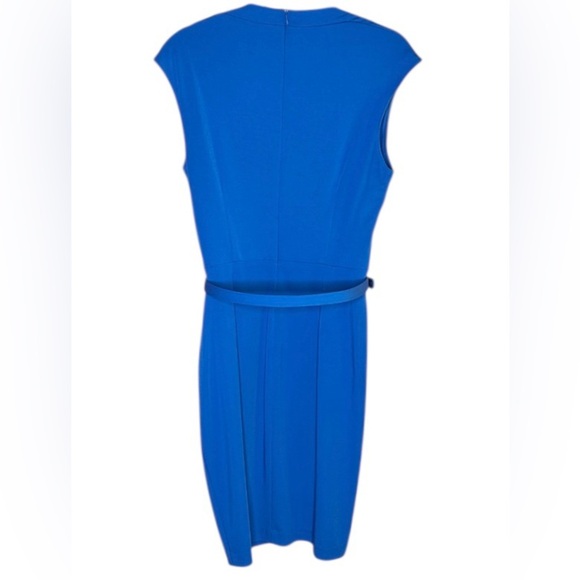 Cache Blue Sleeveless Belted Dress Size 14 - Picture 2 of 3